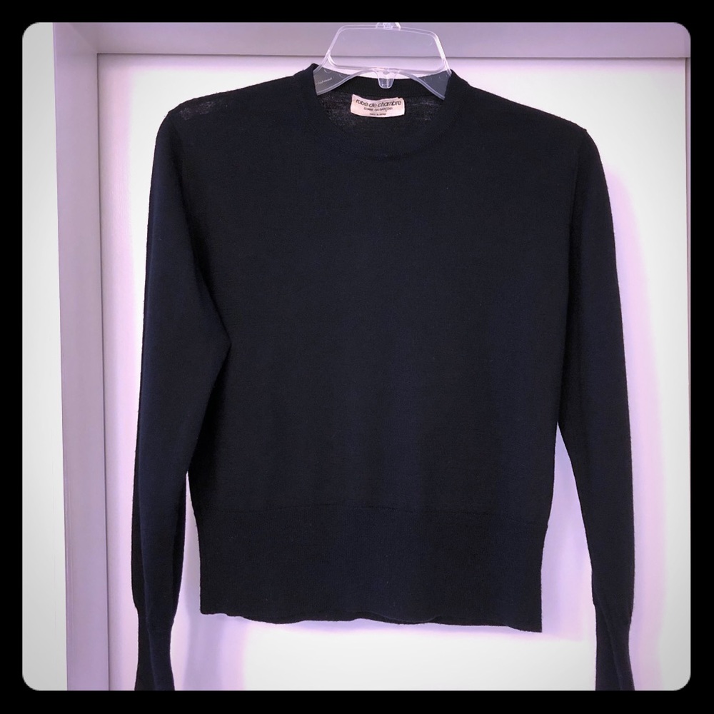 Comme des garçons black sweater.